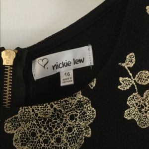 nickie lew Dresses - Nickie Lew Girls black and gold dress size 16, NWT nickie lew Dresses - Nickie Lew Girls black and gold dress size 16, NWT